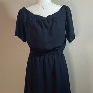 Ann Taylor NWT, Navy, Floor Length Dress, Size medium